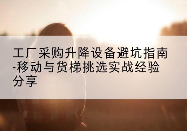 六合移动式升降机怎么选-工厂采购升降设备避坑指南-移动与货梯挑选实战经验分享