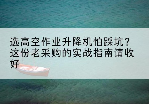六合高空作业升降机厂家推荐-选高空作业升降机怕踩坑？这份老采购的实战指南请收好